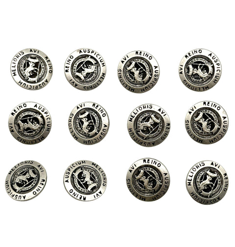 Vintage Crest & Coat of Arms Buttons