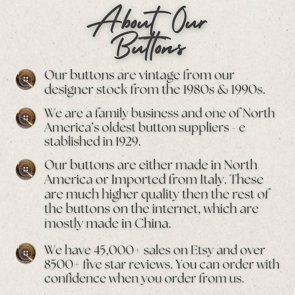 Clothing Buttons Canada | Canada's Largest Clothing Button Inventory ...