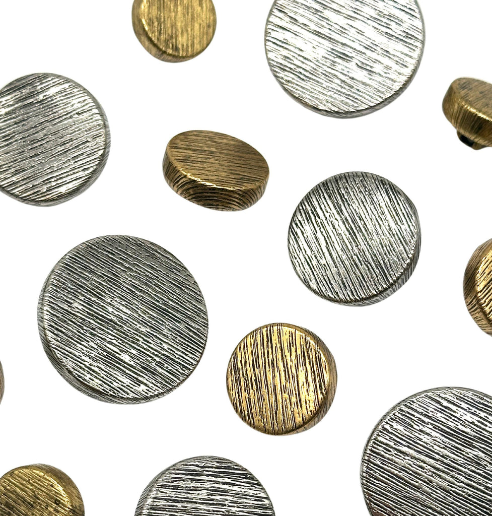 Metal Textured Button Metal Clothing Buttons - Vintage & Modern Metal Clothing Buttons ...