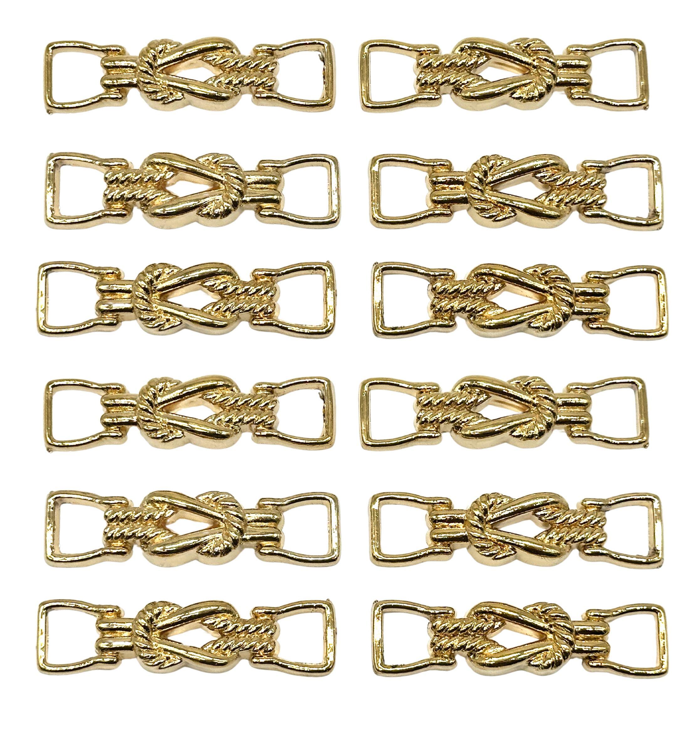 1 Pcs Vintage Rope Knot Gold Metal Buckles for Sewing and Crafting | D ...