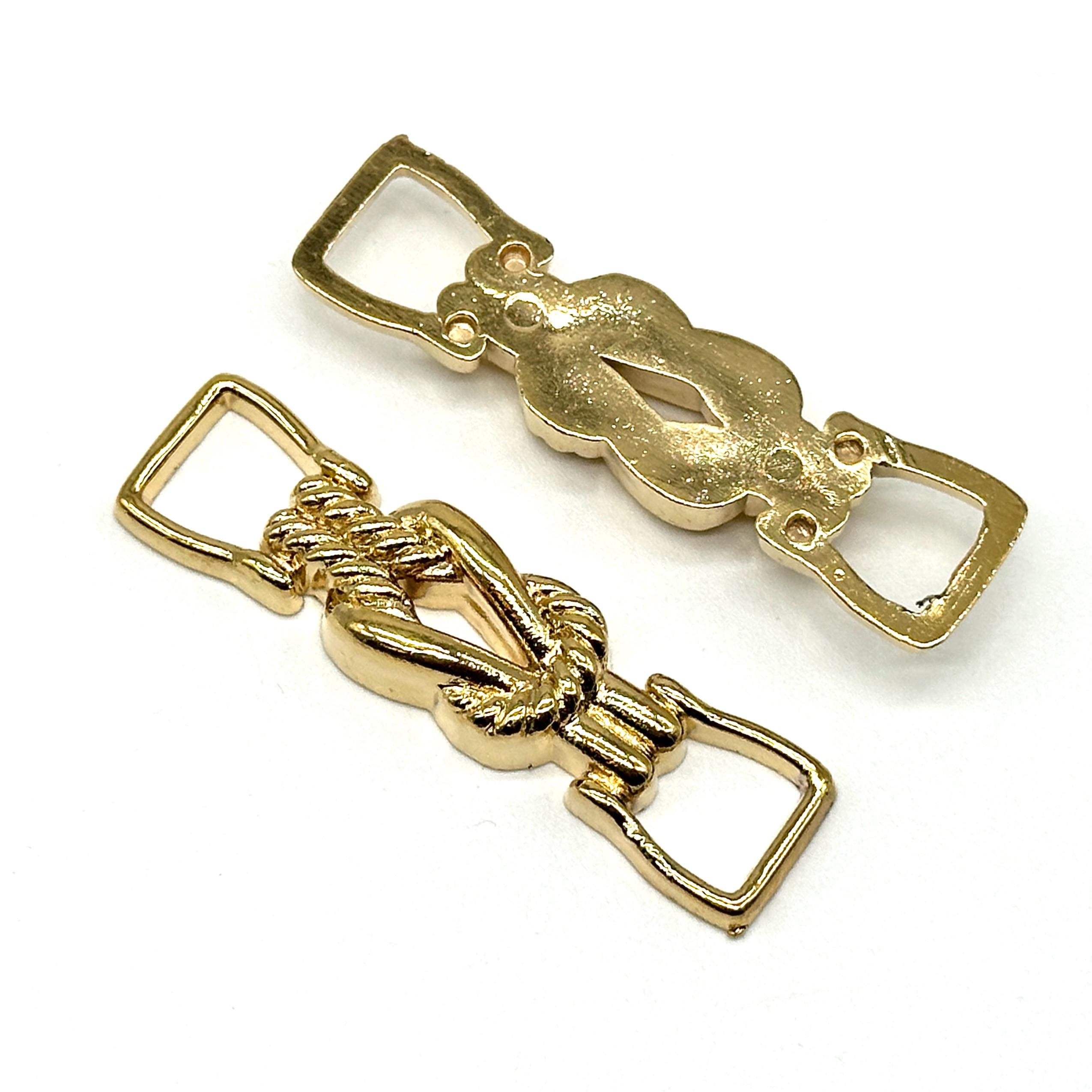 1 Pcs Vintage Rope Knot Gold Metal Buckles for Sewing and Crafting | D ...
