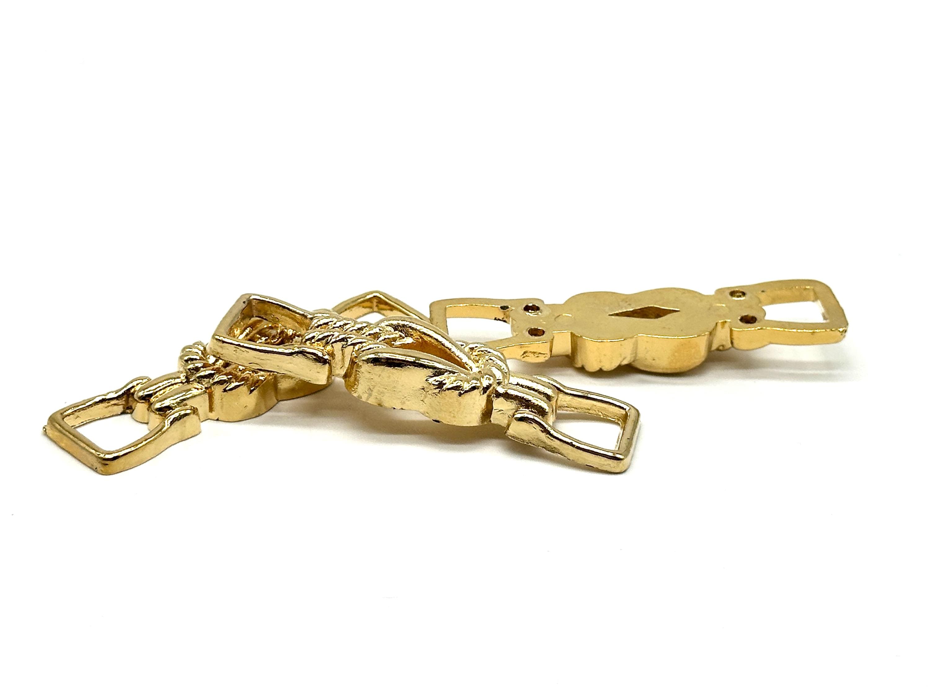 1 Pcs Vintage Rope Knot Gold Metal Buckles for Sewing and Crafting | D ...