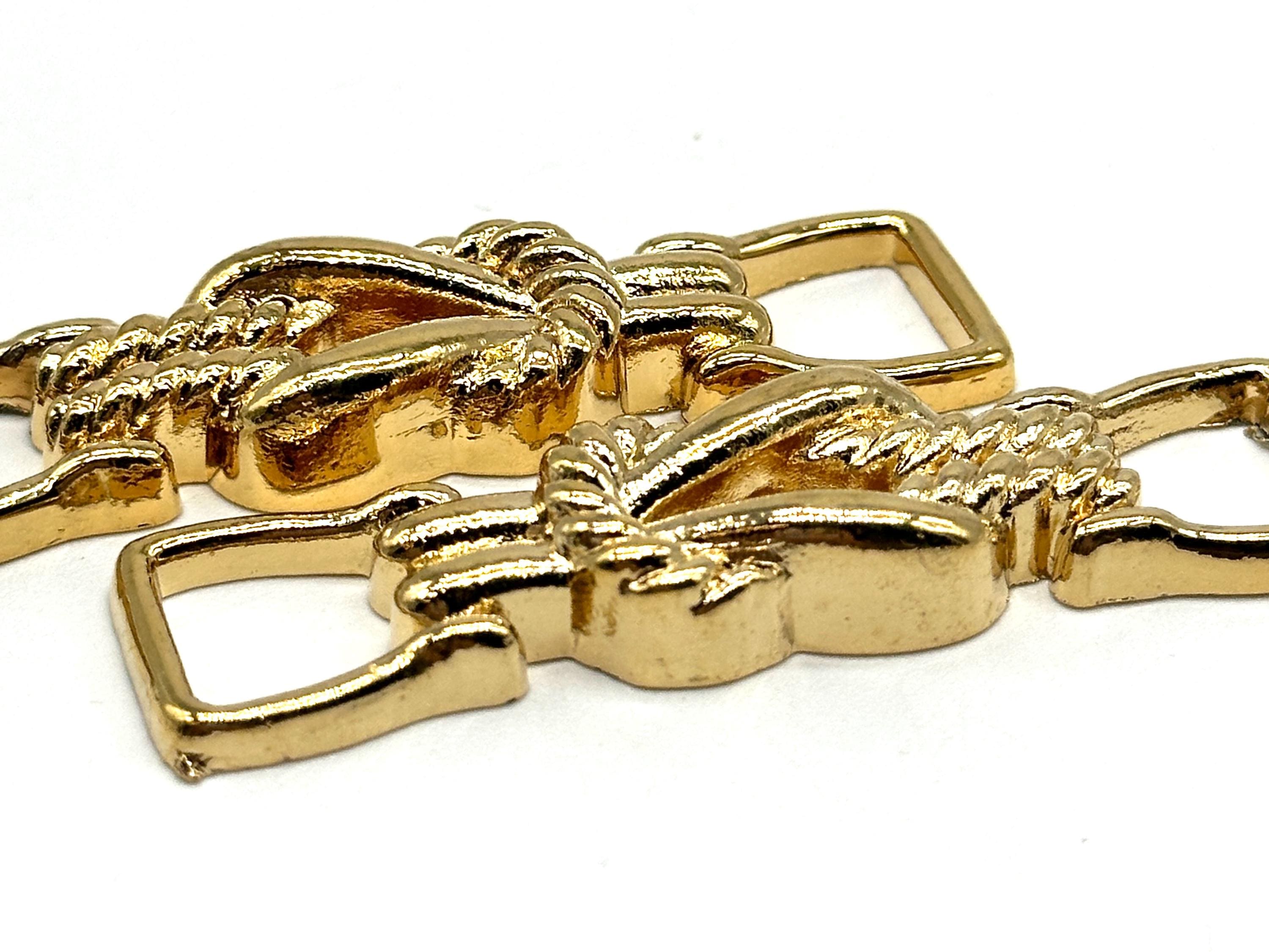 1 Pcs Vintage Rope Knot Gold Metal Buckles for Sewing and Crafting | D ...