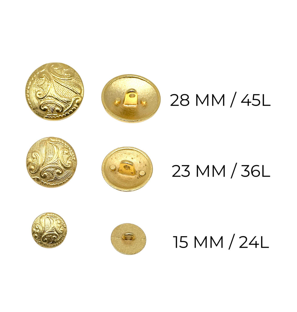 Cast Metal Button 6 Pcs Vintage Art Abstract Shank Buttons | Cast Metal Design for Sewin ...