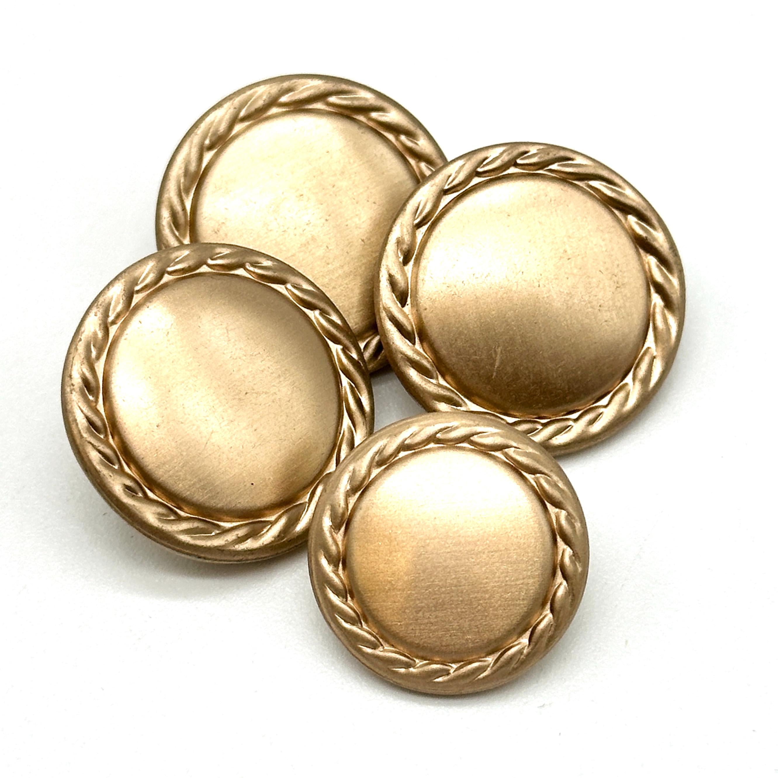 Shank Button Gold Rim Vintage